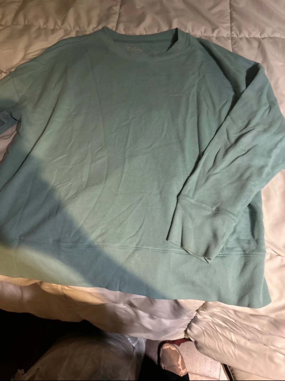 Women’s Crewneck Sweater - Teal Blue